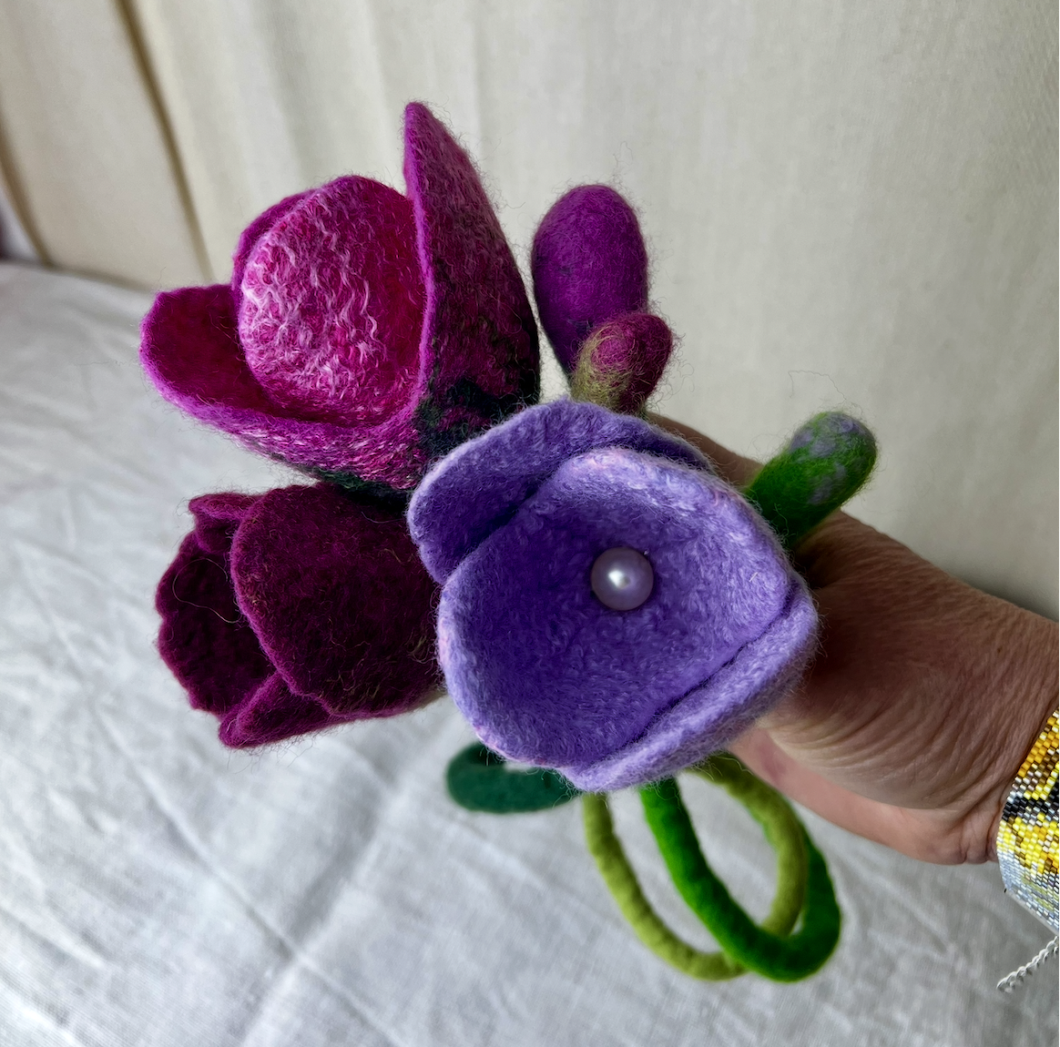 Tulip wet felting class
