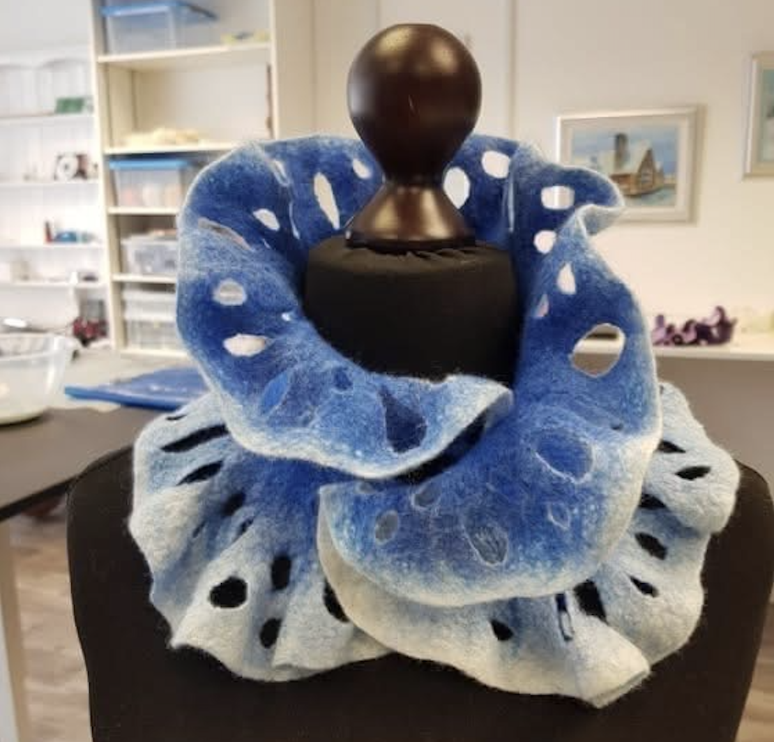 Sea Breeze Scarf Workshop Wet Felted