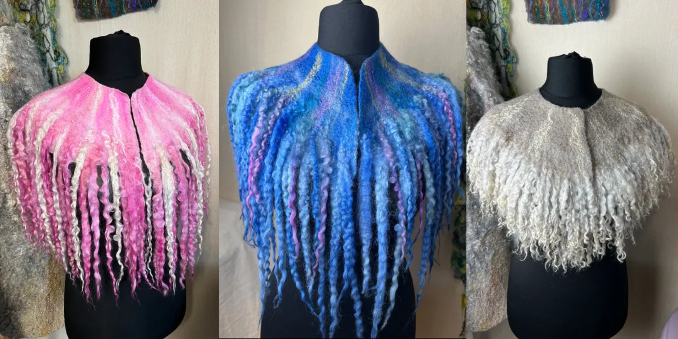 Collar With Locks: Wet Felting