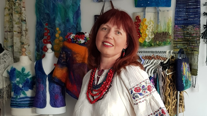 Svetlana Lilley in her studio